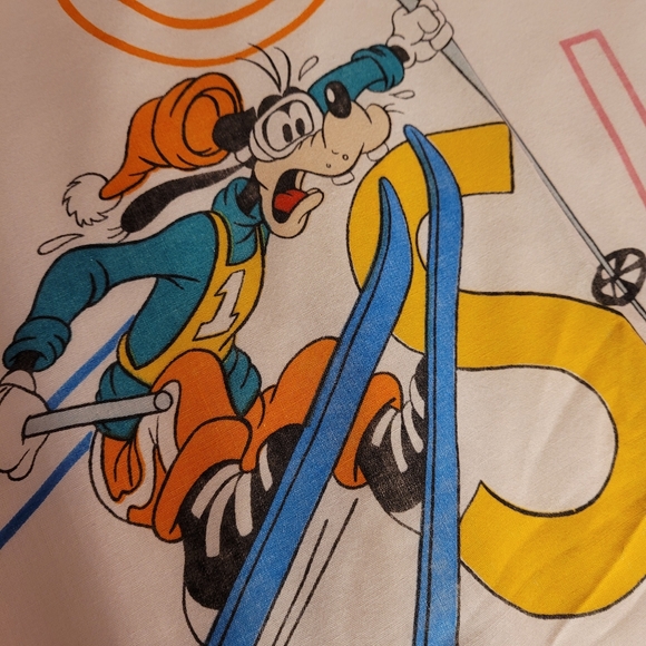 VTG Pacific Disney Alphabet Double Flat Sheet Mickey Minnie Donald Goofy - Picture 4 of 8